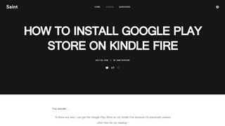 
                            11. 3 Simple Steps to Install Google Play Store on Kindle Fire - Saint