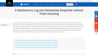 
                            5. 3 Solutions to Log into Someones Snapchat without Them Knowing ...