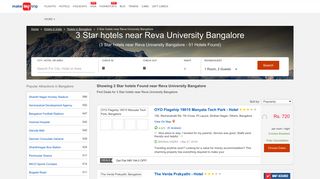 
                            5. 3 Star hotels near Reva University Bangalore Starts @ 1787 + Upto 70 ...