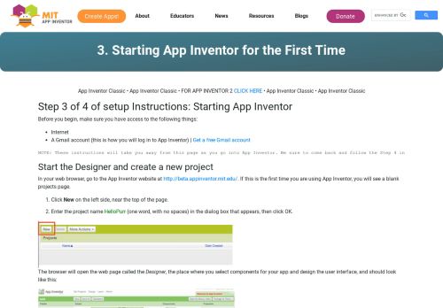 
                            3. 3. Starting App Inventor for the First Time | Explore MIT App Inventor