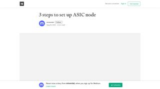 
                            4. 3 steps to set up ASIC node – minerstat – Medium