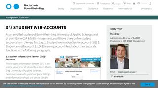 
                            7. 3 \\ Student Web-Accounts | Hochschule Bonn-Rhein-Sieg (H-BRS)