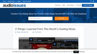 
                            5. 3 Things I Learned From This Month's Dueling Mixes - Audio Issues ...