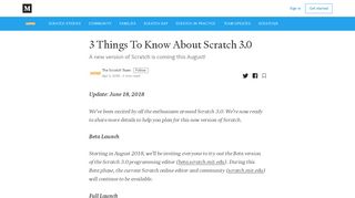 
                            8. 3 Things To Know About Scratch 3.0 – The Scratch Team Blog – Medium