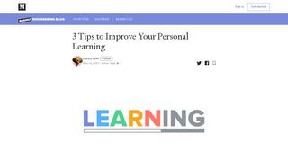 
                            12. 3 Tips to Improve Your Personal Learning – Brainly Engineering ...