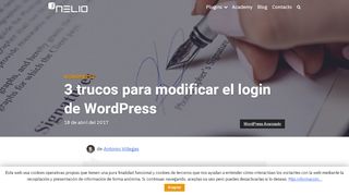 
                            9. 3 trucos para modificar el login de WordPress – Nelio Software
