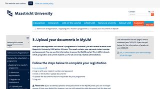 
                            1. 3. Upload your documents in MyUM - Maastricht University