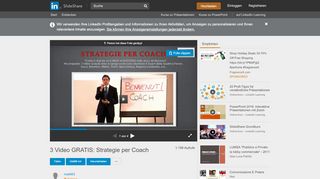 
                            5. 3 Video GRATIS: Strategie per Coach - SlideShare