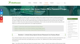 
                            13. 3 Ways to Bypass/Unlock Sony Xperia's Lock Screen Pattern, PIN or ...