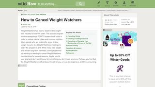 
                            12. 3 Ways to Cancel Weight Watchers - wikiHow