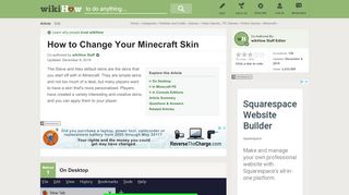 
                            3. 3 Ways to Change Your Minecraft Skin - wikiHow
