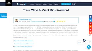 
                            12. 3 Ways to Crack Bios Password - Recoverit Data Recovery