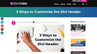 
                            7. 3 Ways to Customize the Divi Header • Divi Cake Blog