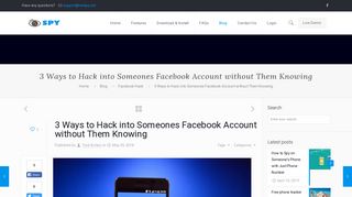 
                            1. 3 Ways to hack into someone's Facebook account without them ...