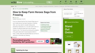 
                            8. 3 Ways to Keep Farm Heroes Saga from Freezing - wikiHow