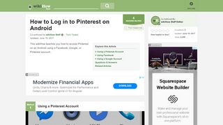 
                            4. 3 Ways to Log in to Pinterest on Android - wikiHow