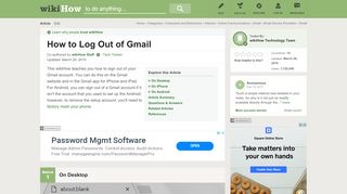 
                            12. 3 Ways to Log Out of Gmail - wikiHow