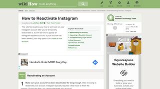 
                            2. 3 Ways to Reactivate Instagram - wikiHow