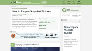
                            9. 3 Ways to Reopen Snapchat Pictures - wikiHow