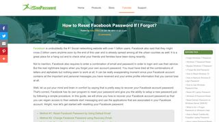 
                            13. 3 Ways to Reset Facebook Login Password If Forgot - iSeePassword