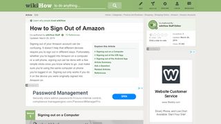 
                            4. 3 Ways to Sign Out of Amazon - wikiHow