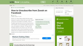 
                            13. 3 Ways to Unsubscribe from Zoosk on Facebook - wikiHow