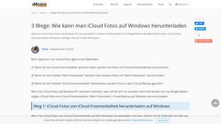 
                            11. 3 Wege für iCloud Fotos reibungslos herunterladen (Windows) - iMobie