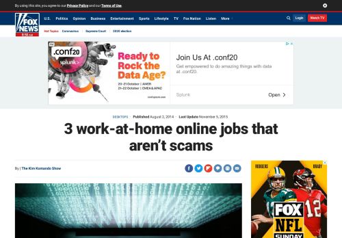 
                            10. 3 work-at-home online jobs that aren't scams | Fox News