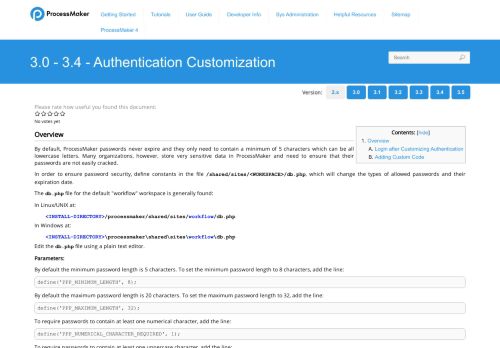 
                            7. 3.0 - Authentication Customization | Documentation@ProcessMaker