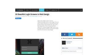 
                            10. 30 Beautiful Login Screens in Web Design | favbulous