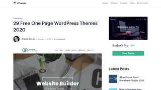 
                            2. 30+ Best Free One Page WordPress Themes 2019 - aThemes