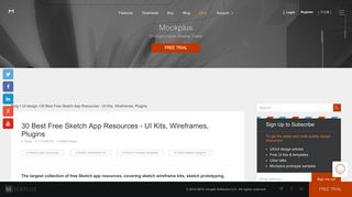 
                            4. 30 Best Free Sketch App Resources - UI Kits, Wireframes, Plugins