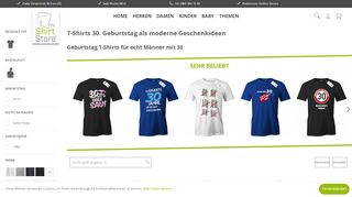 
                            13. 30. Geburtstag Herren T-Shirts - myShirtStore.de