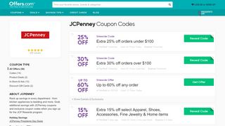 
                            9. 30% off JCPenney Coupon Codes & Coupons 2019 - Offers.com