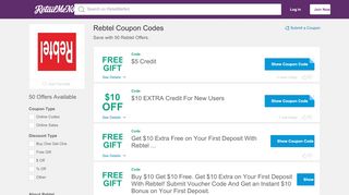 
                            12. $30 Off Rebtel Coupon, Promo Codes - RetailMeNot