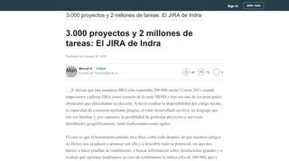 
                            10. 3.000 proyectos y 2 millones de tareas: El JIRA de Indra - LinkedIn