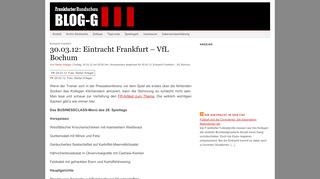 
                            9. 30.03.12: Eintracht Frankfurt – VfL Bochum - Blog-G - Notizen zum ...