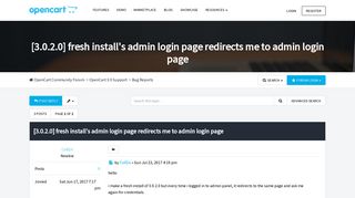 
                            8. [3.0.2.0] fresh install's admin login page redirects me to admin ...