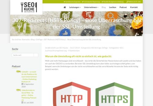 
                            3. 307-Redirects – Überraschung bei der SSL-Umstellung - SEO-Küche