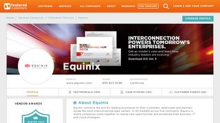 
                            12. 308 Customer Reviews & Customer References of Equinix ...