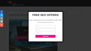 
                            7. 31 days drip feed backlinks for less than $1 – DEV INFORM