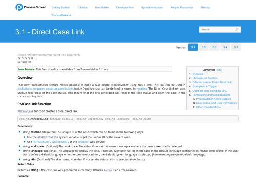 
                            13. 3.1 - Direct Case Link | Documentation@ProcessMaker