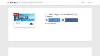 
                            11. 3.1. Teknis Import Data SIRS Online.pptx | Jenkajah A L - Academia.edu