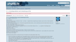 
                            3. 3.1.x: Anmeldeprobleme nach Umstellung auf SSL - phpBB.de