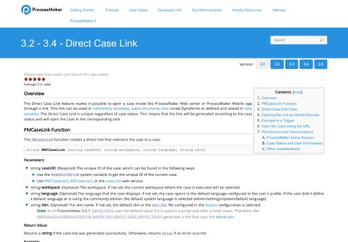 
                            5. 3.2 - Direct Case Link | Documentation@ProcessMaker