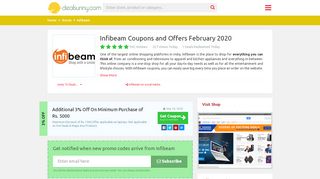 
                            12. 32 Infibeam Coupons & Offers - Verified 10 minutes ago - DealSunny