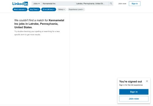 
                            6. 32 Kennametal Inc Jobs in Latrobe, PA | LinkedIn