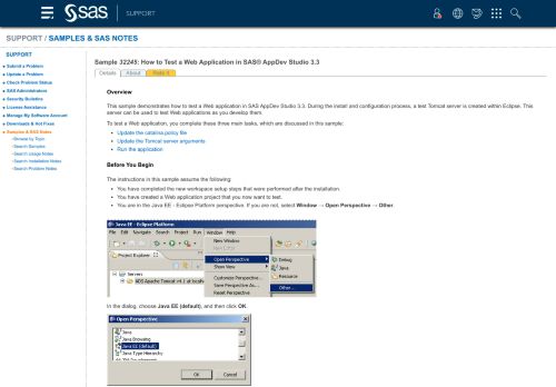 
                            12. 32245 - How to Test a Web Application in SAS® AppDev Studio 3.3