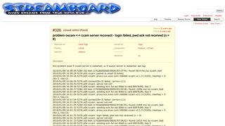 
                            4. #326 (problem oscam <-> ccam server reconect - login failed, pwd ack ...
