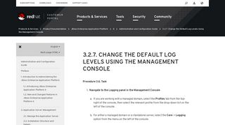
                            12. 3.2.7. Change the Default Log Levels Using the Management Console ...